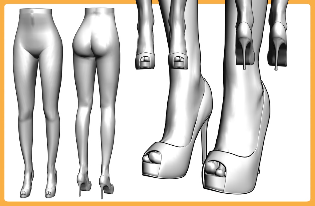 ハイヒール2+下半身