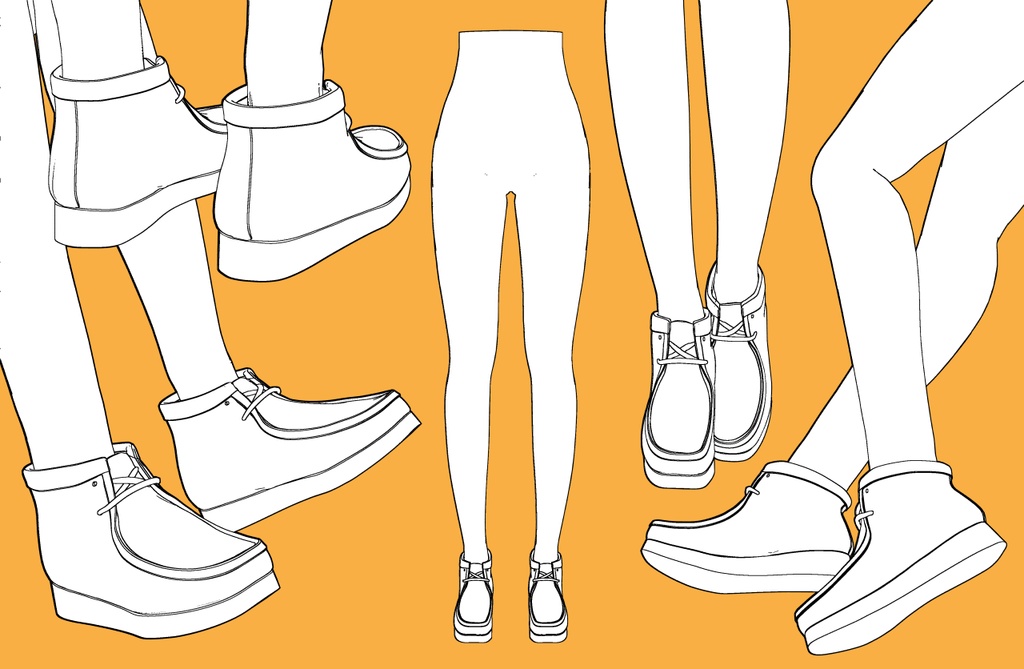 ワラビーブーツ+下半身