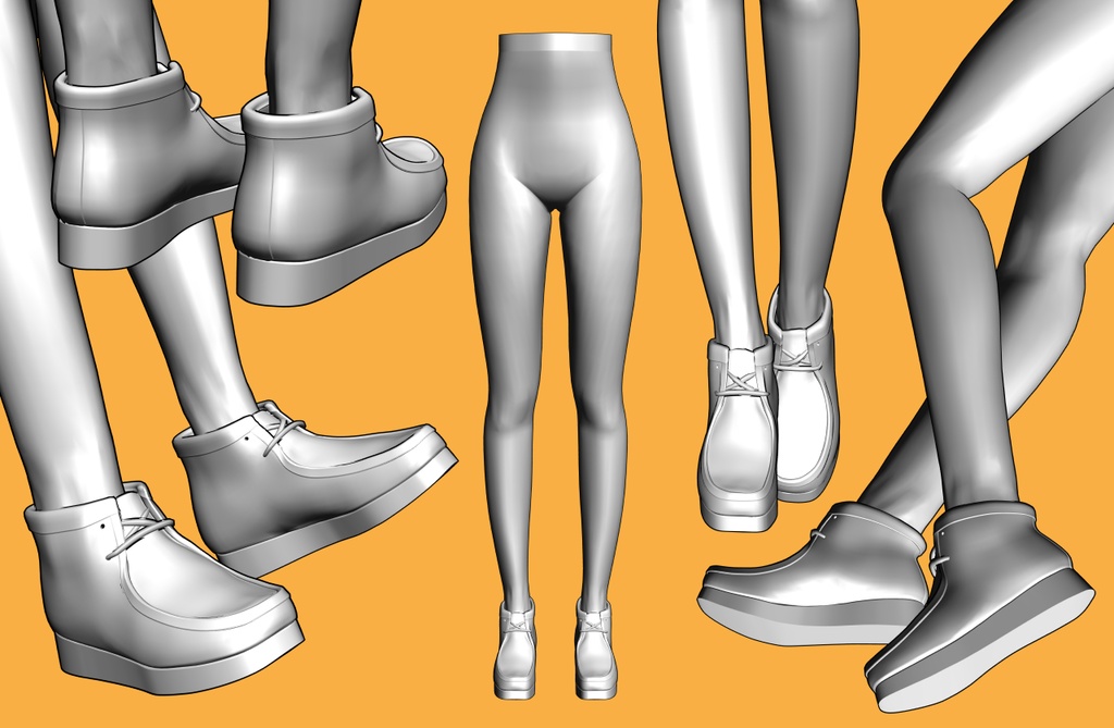 ワラビーブーツ+下半身