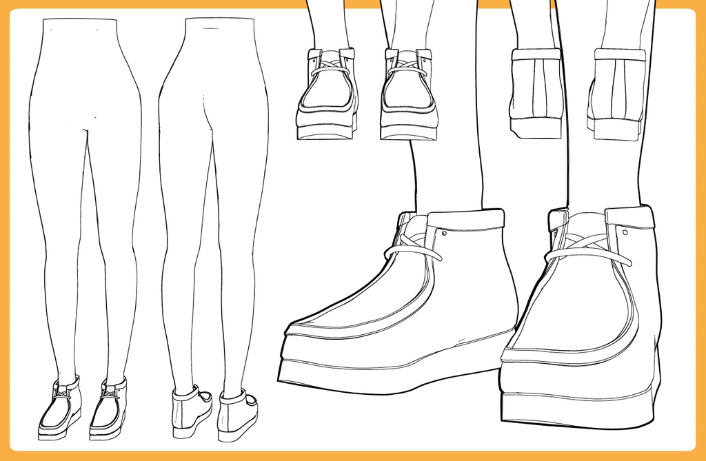 ワラビーブーツ+下半身