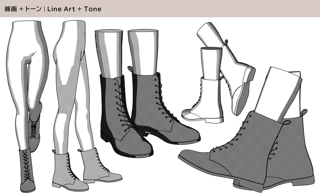 レースアップブーツ 01|BODY