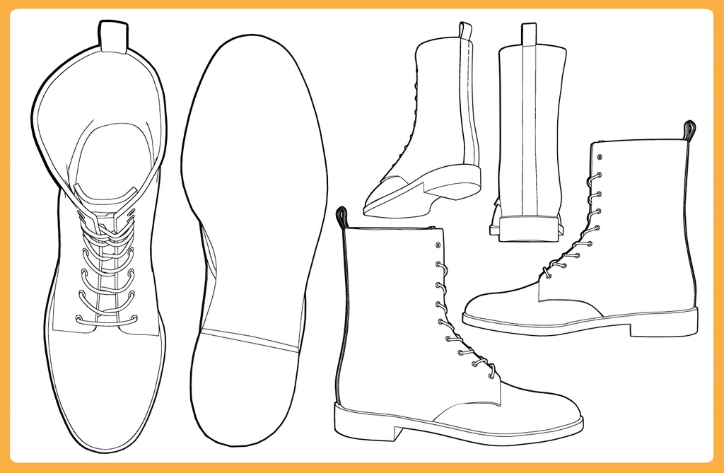 レースアップブーツ