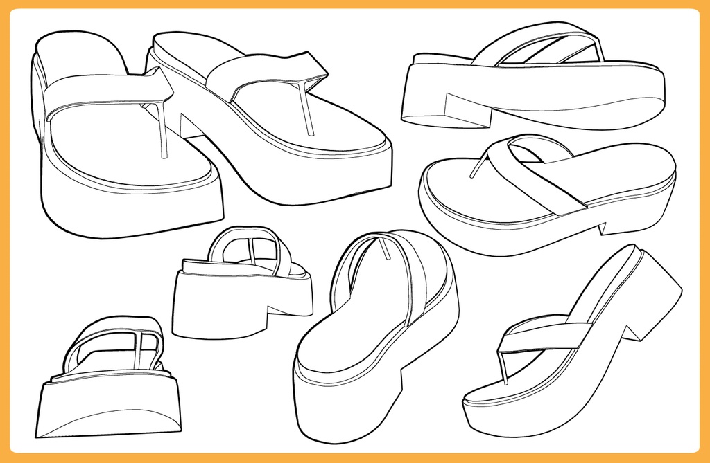 ボリュームソールサンダル3