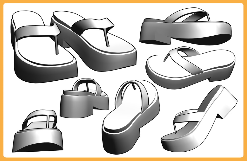 ボリュームソールサンダル3