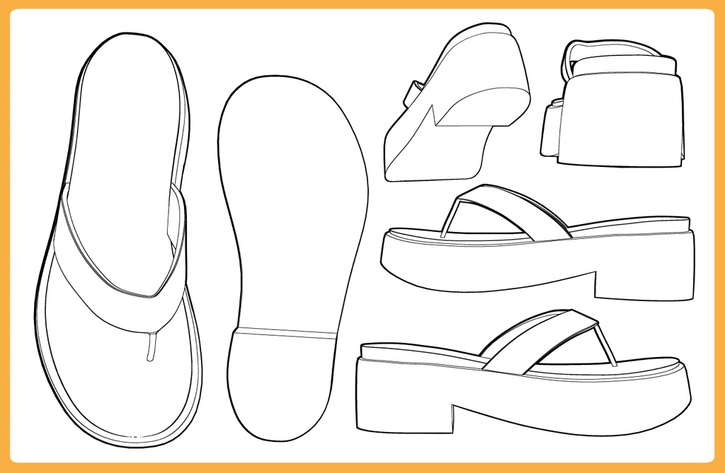 ボリュームソールサンダル3