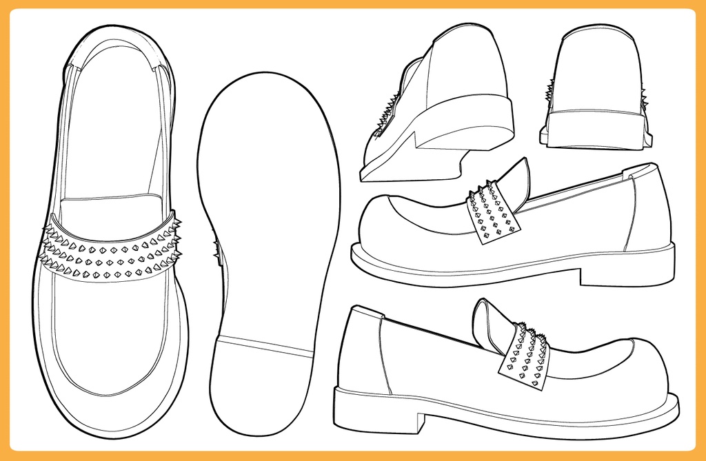 レザーシューズ スパイク