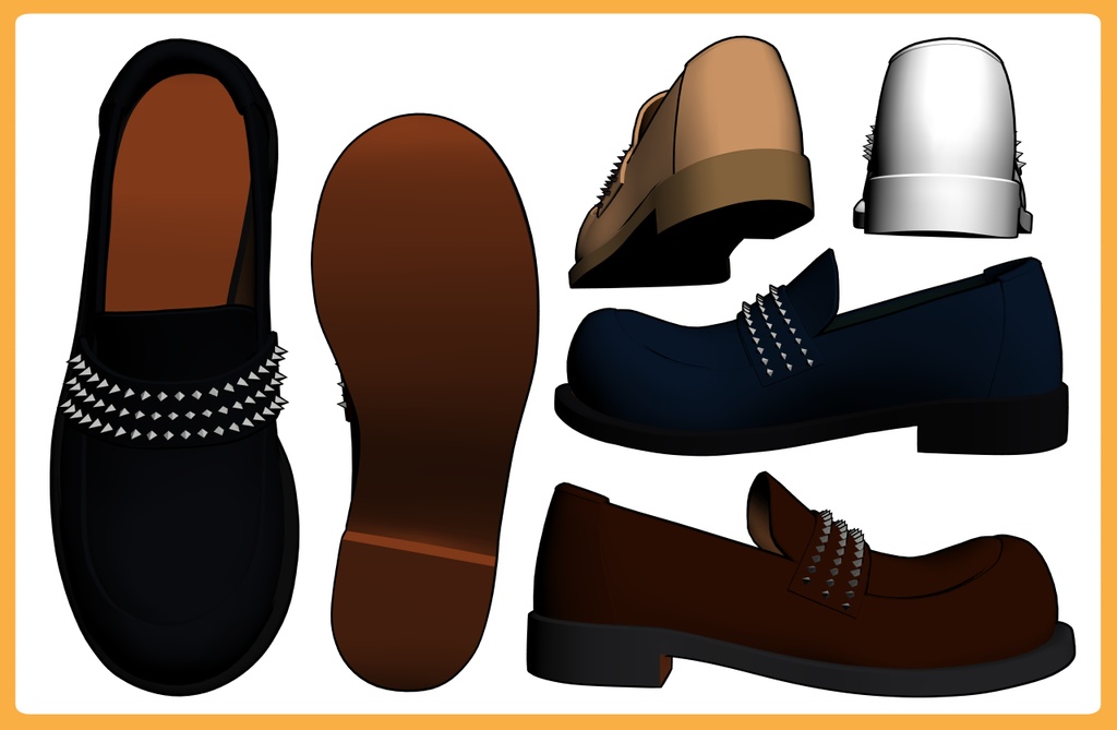 レザーシューズ スパイク