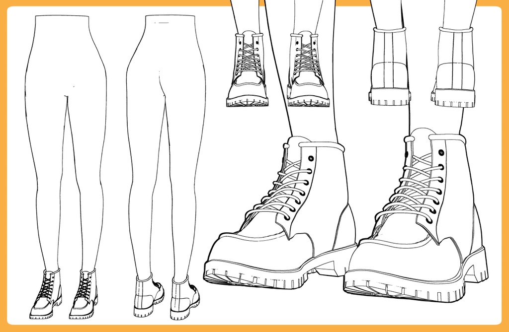 ハンティングブーツ+下半身