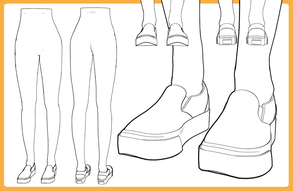 スリッポン+下半身