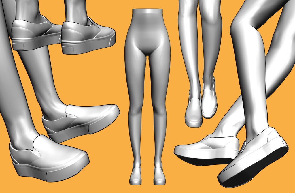 スリッポン+下半身