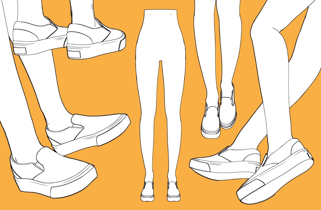 スリッポン+下半身