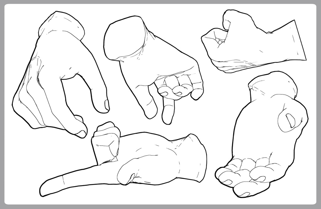 男性の手 筋骨隆々