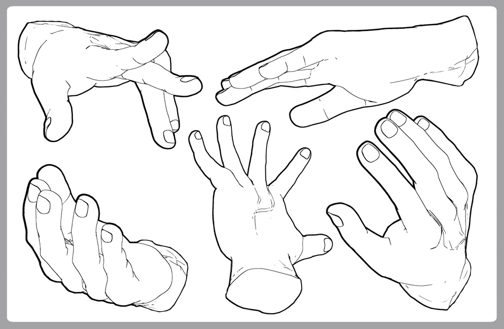 男性の手 筋骨隆々