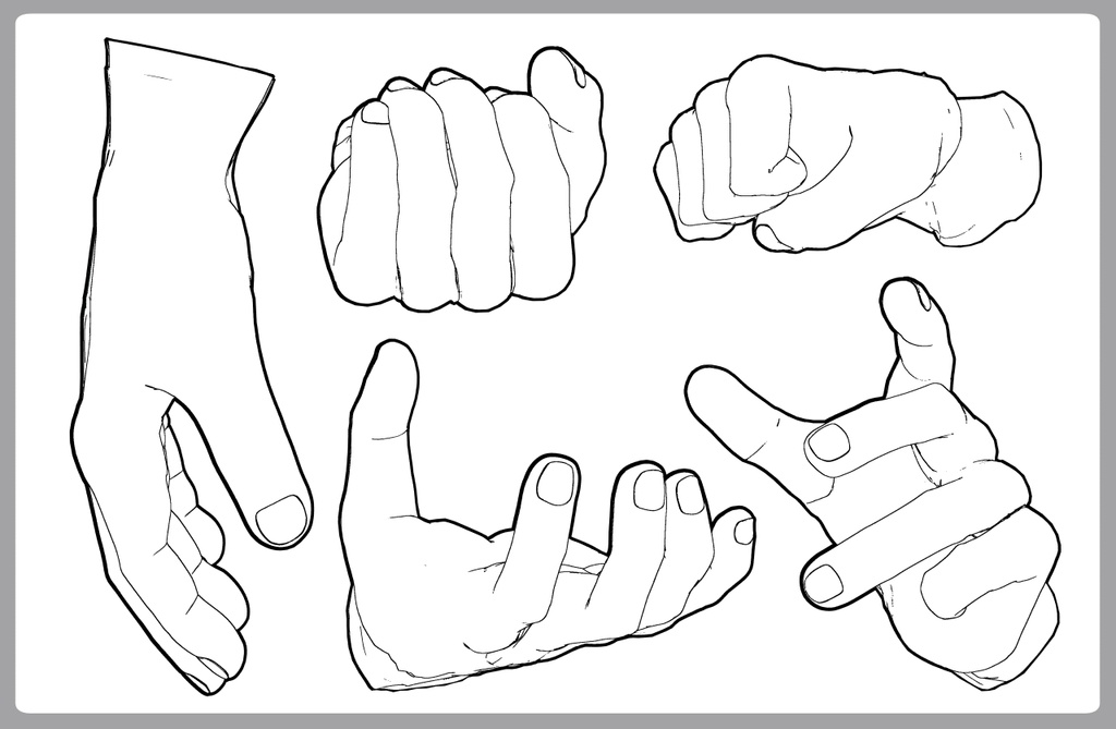 男性の手 筋骨隆々