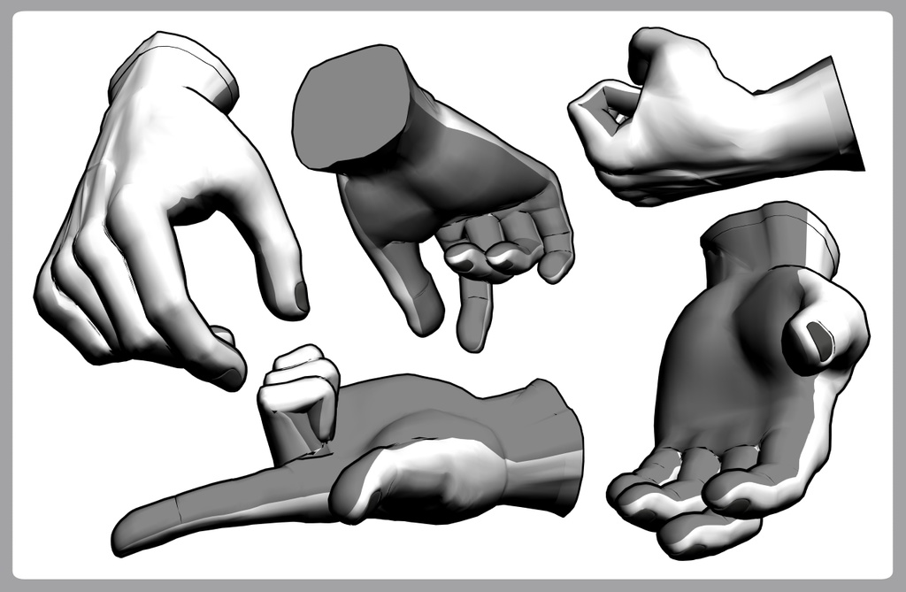 男性の手 筋骨隆々