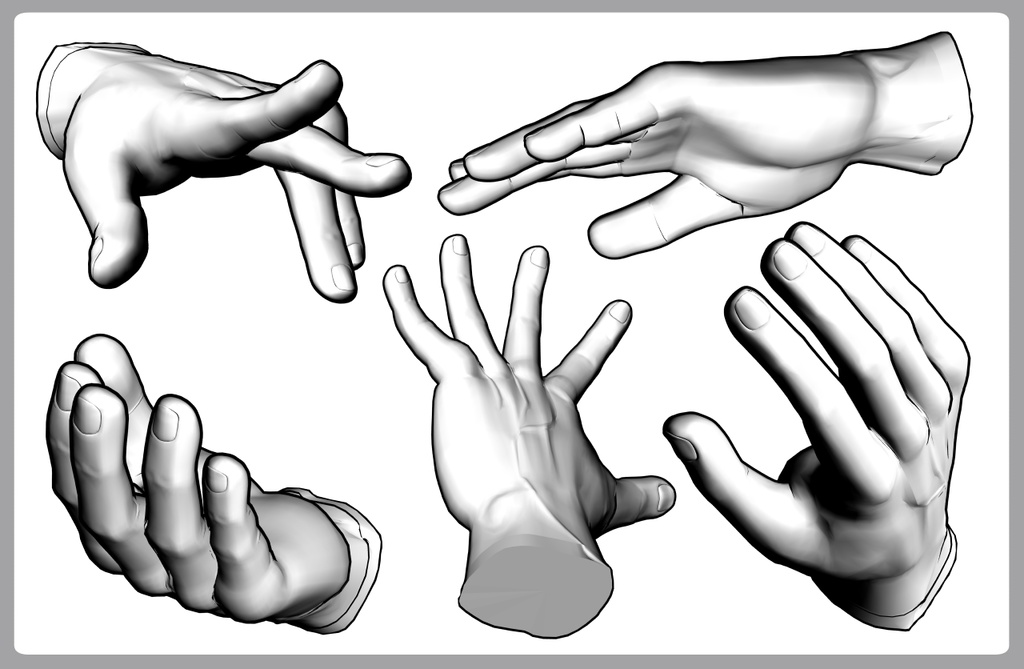 男性の手 筋骨隆々