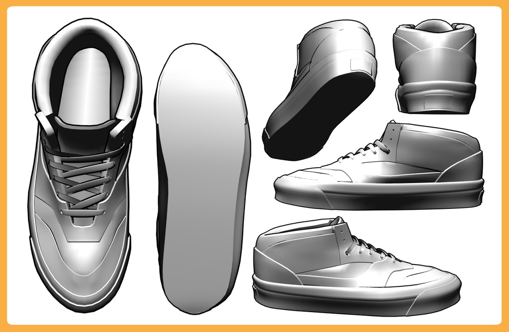 ミドルカットスニーカー2