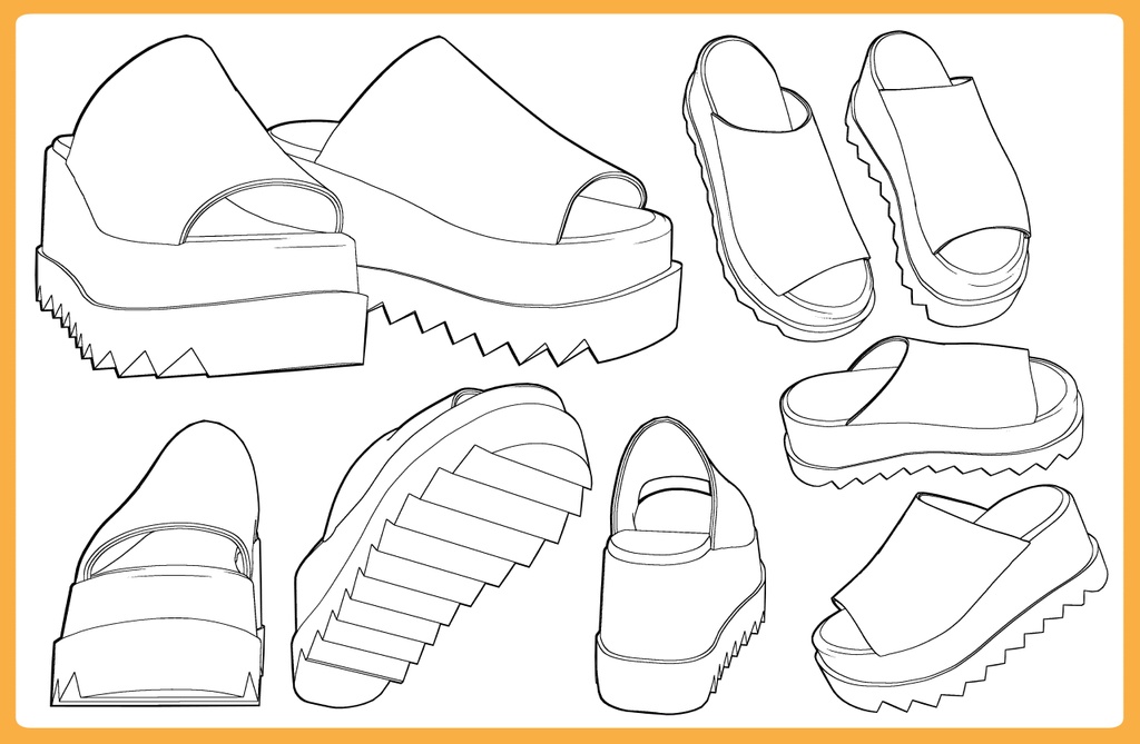 ボリュームソールサンダル4