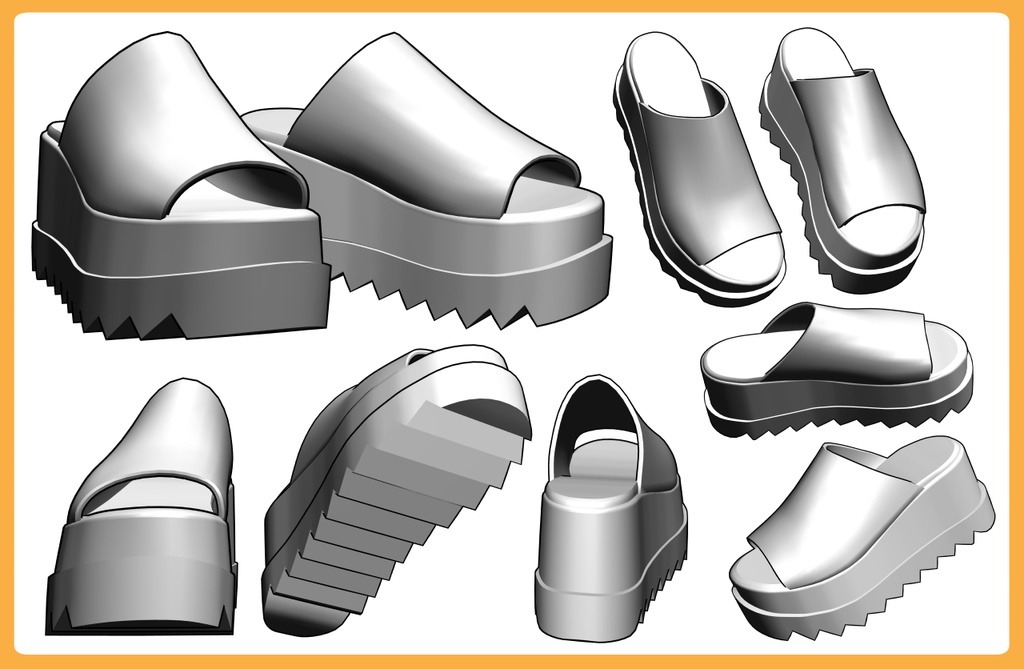 ボリュームソールサンダル4