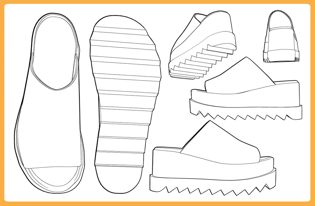 ボリュームソールサンダル4