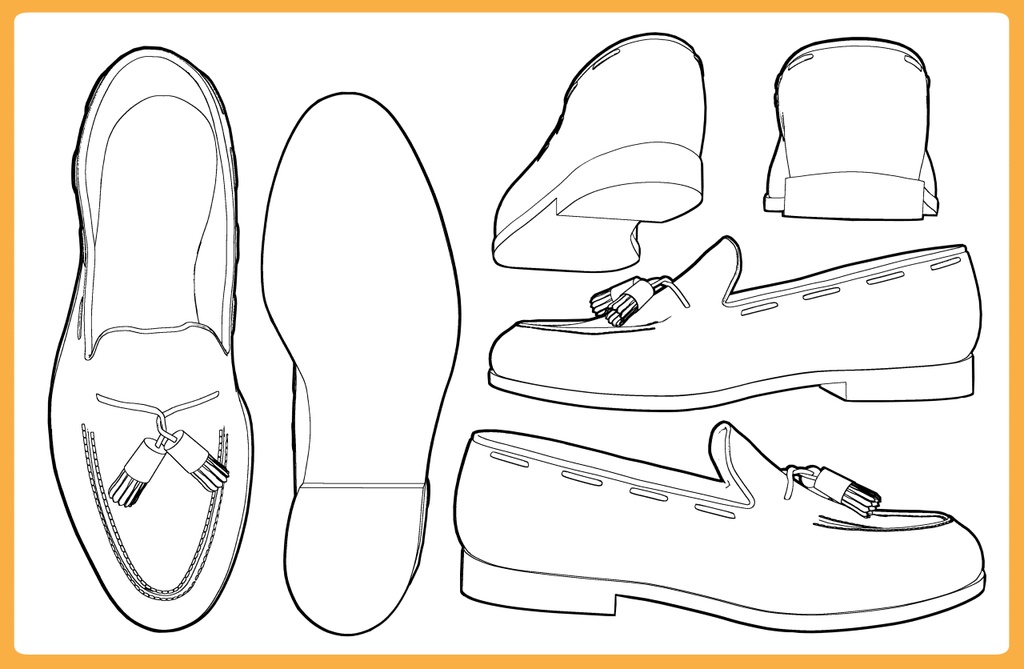 レザーシューズ タッセル