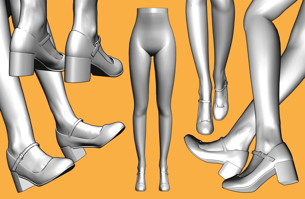 パンプス3+下半身