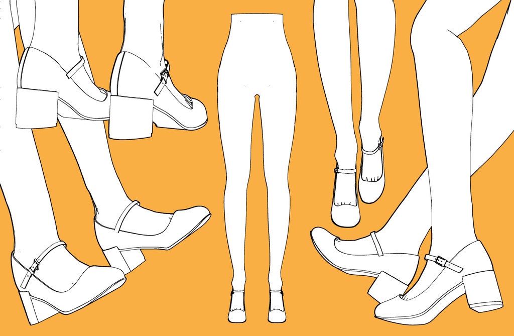 パンプス3+下半身