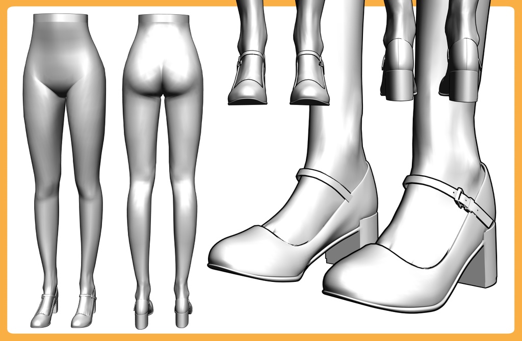 パンプス3+下半身