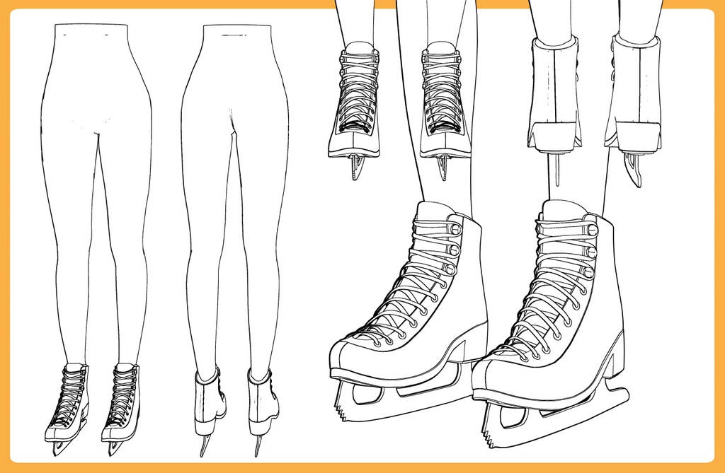 アイススケート+下半身