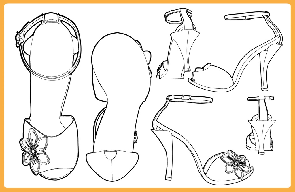 ハイヒールサンダル