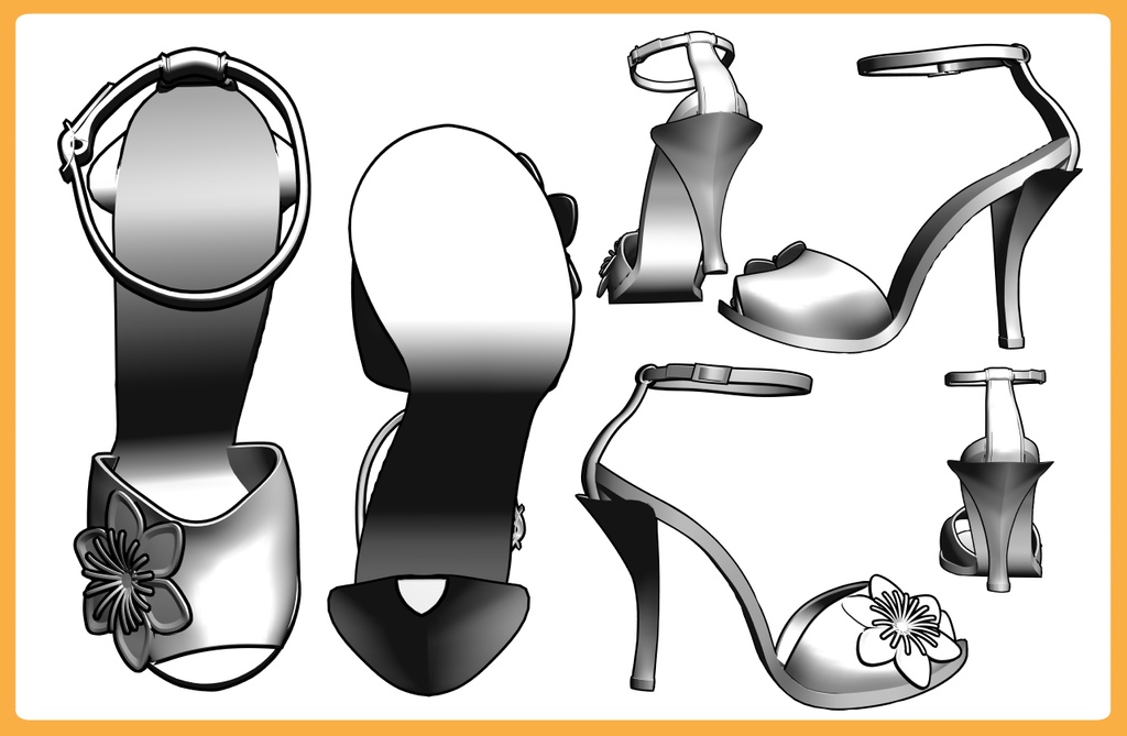 ハイヒールサンダル