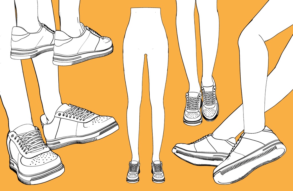 スニーカー8+下半身