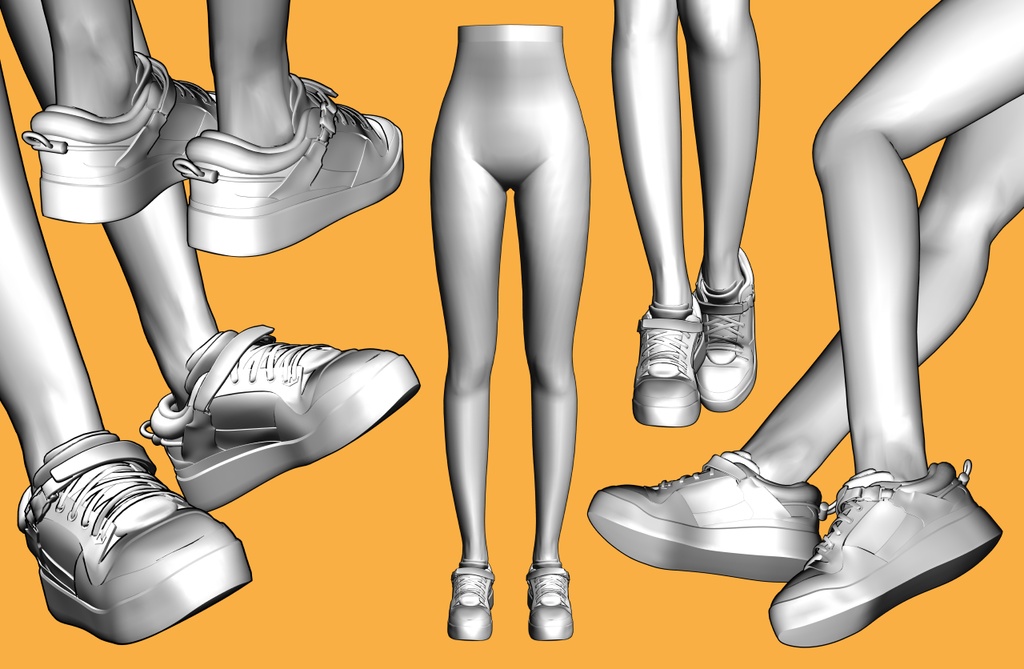 スニーカー9+下半身