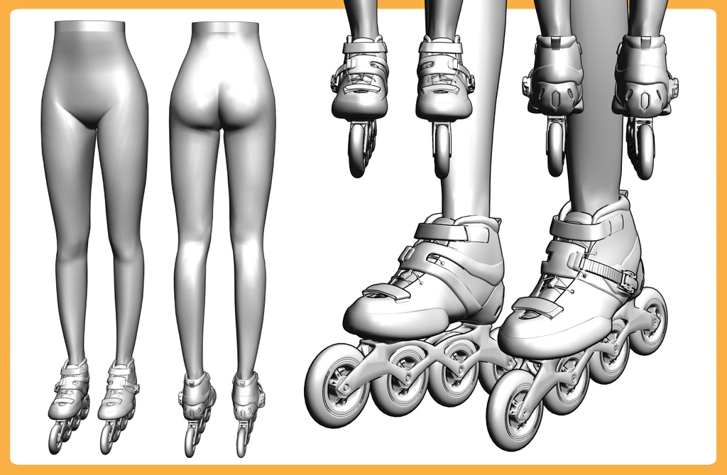 インラインスケート+下半身