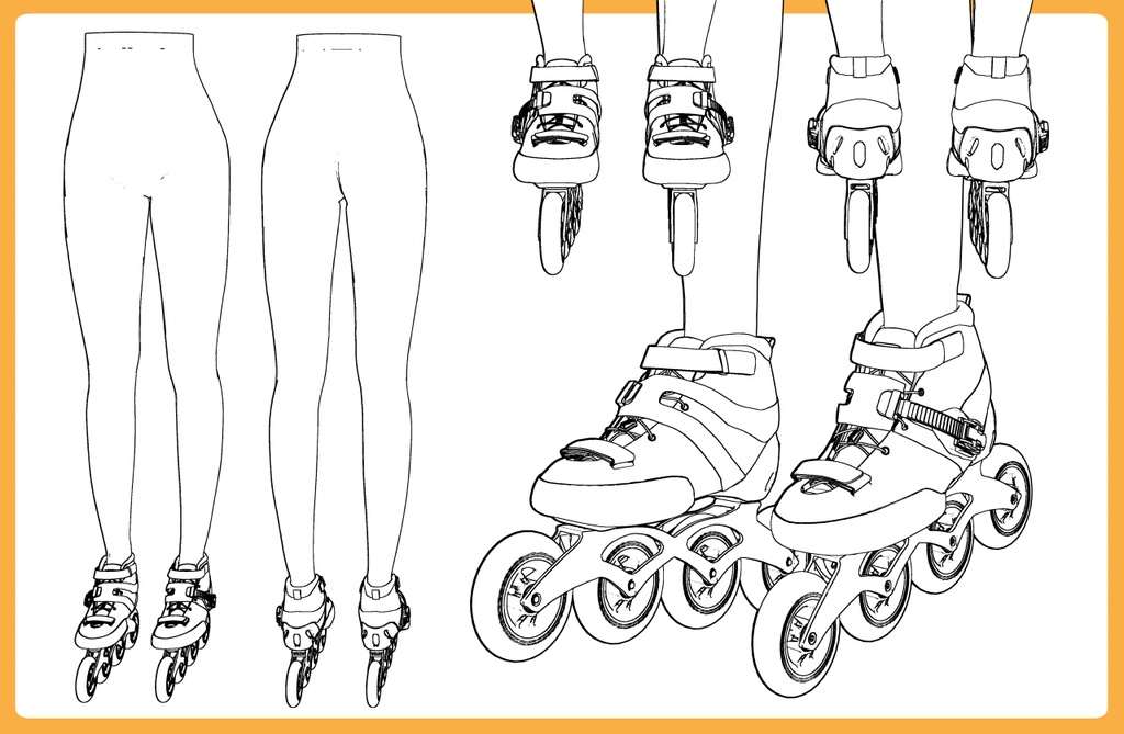 インラインスケート+下半身