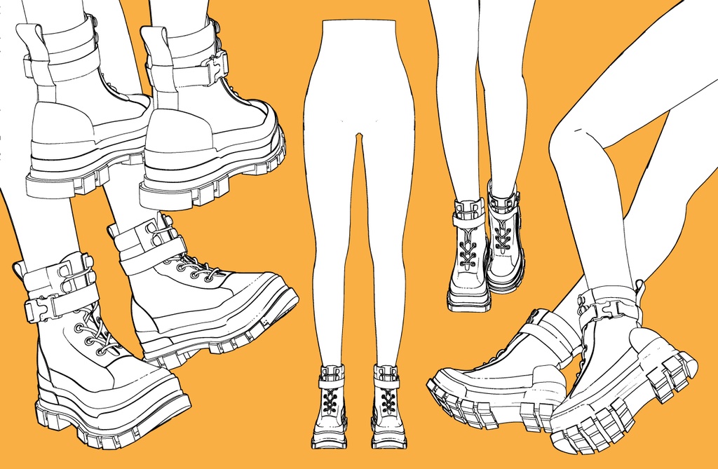 コンバットブーツ+下半身