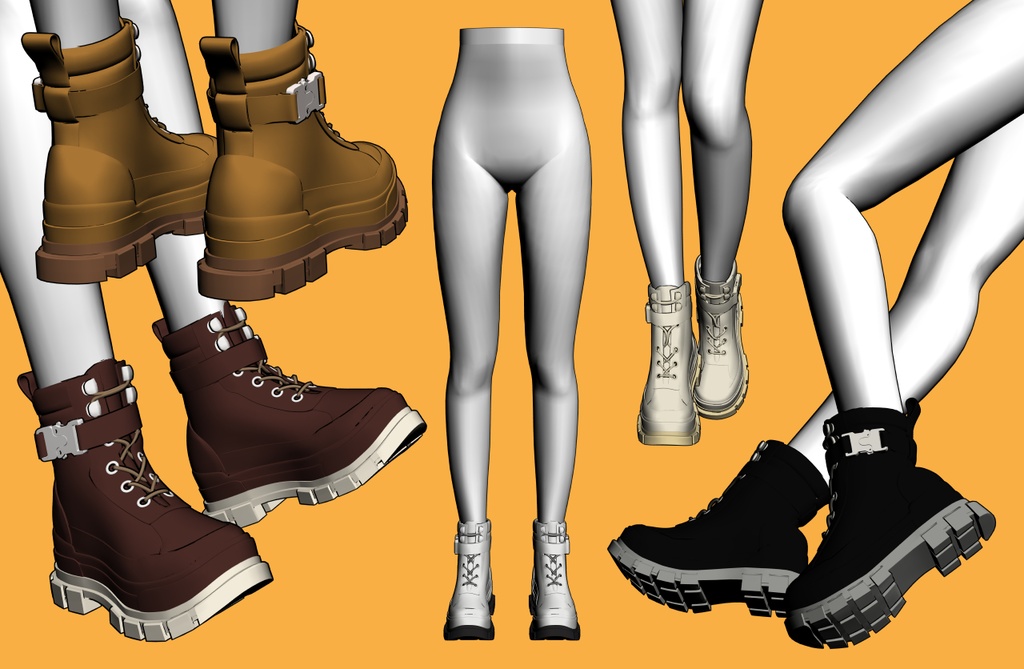 コンバットブーツ+下半身