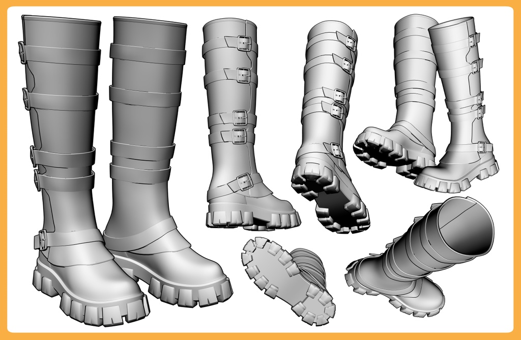 ロングブーツ バックル