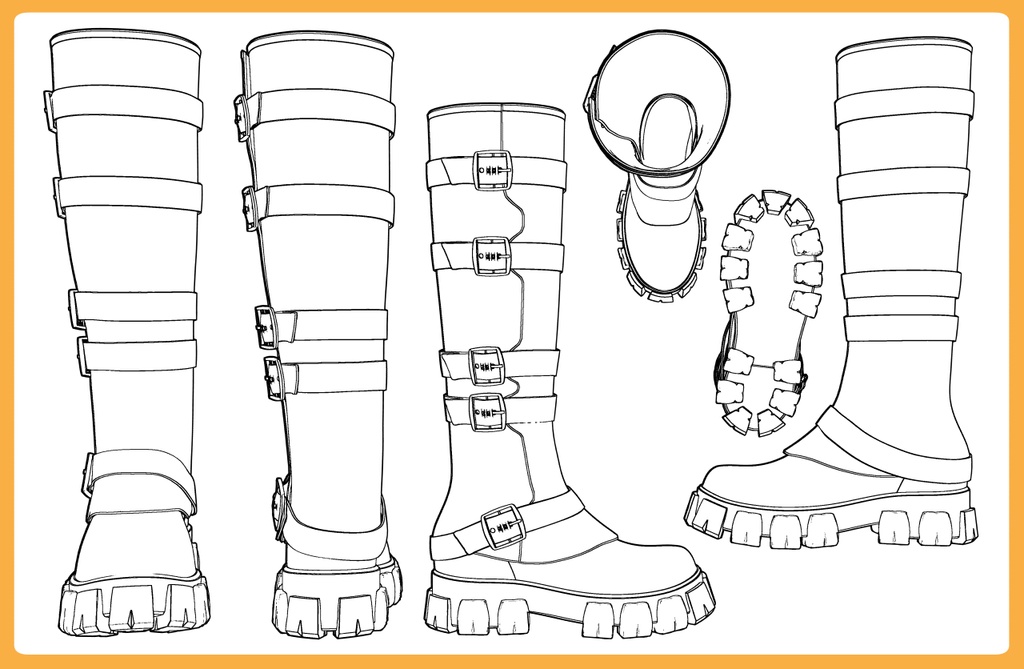 ロングブーツ バックル