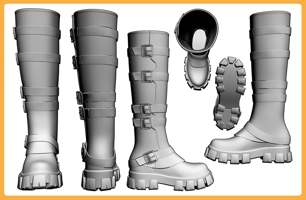 ロングブーツ バックル