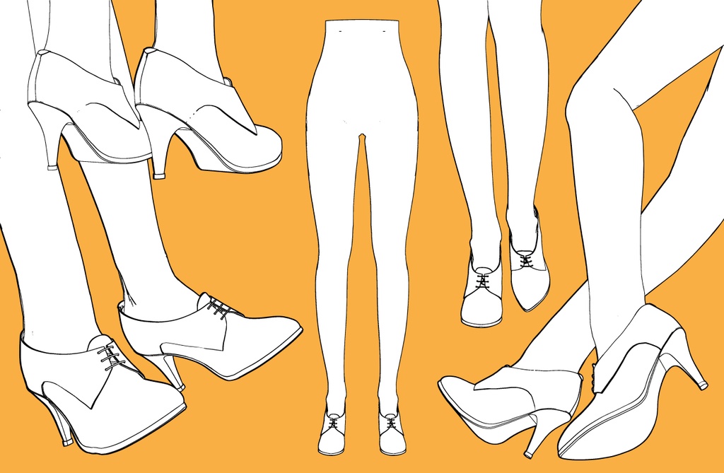 レースアップ ブーティ+下半身