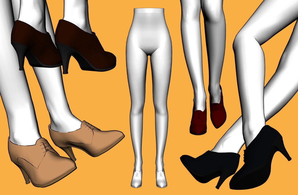 レースアップ ブーティ+下半身