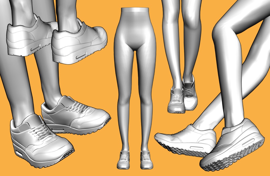 スニーカー11+下半身