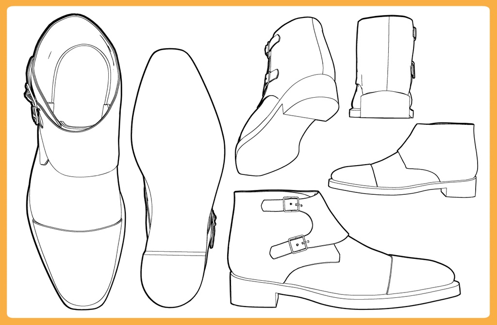 ダブルバックルブーツ