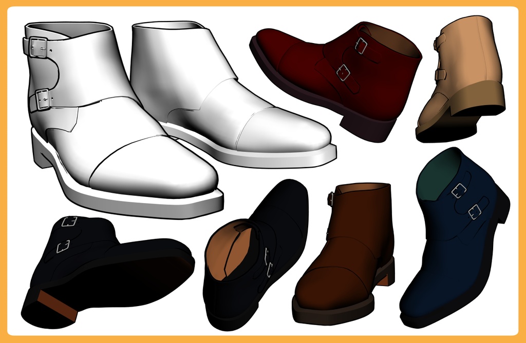 ダブルバックルブーツ