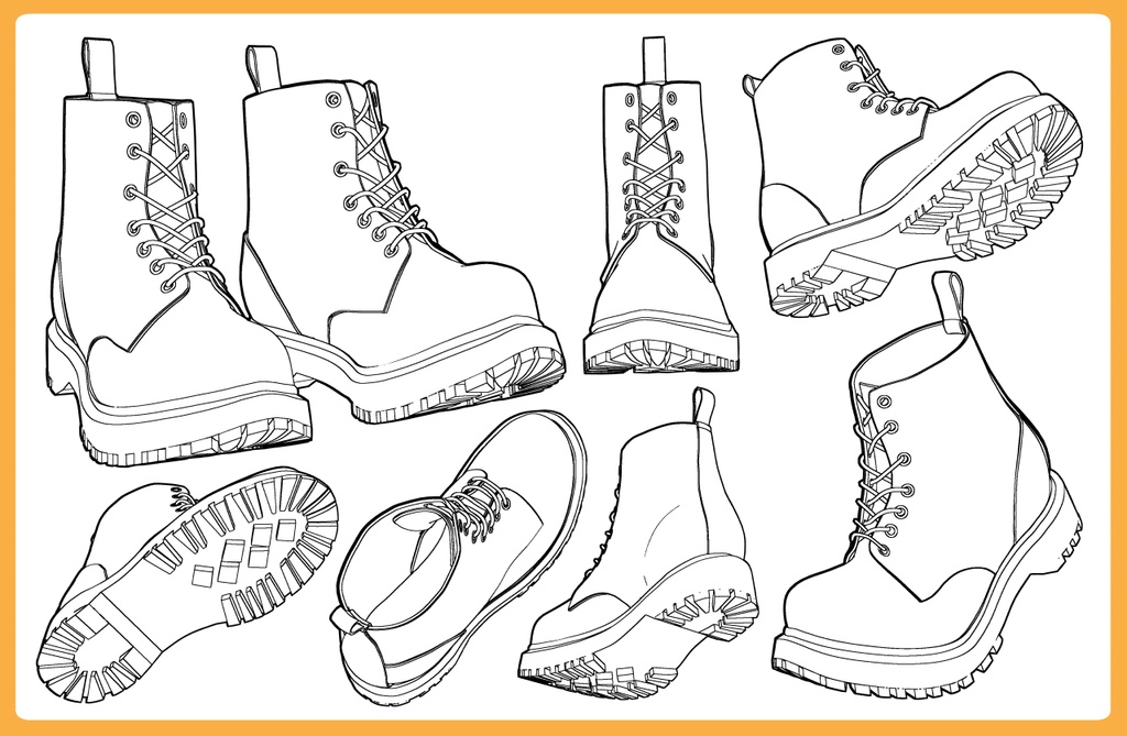 レースアップブーツ2