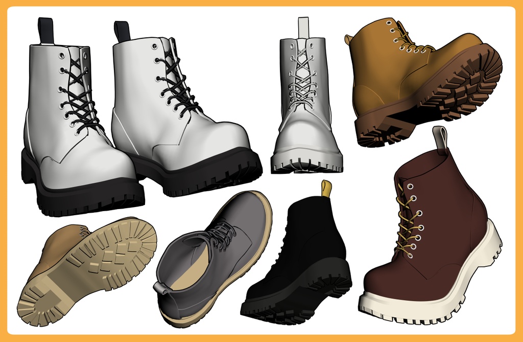 レースアップブーツ2