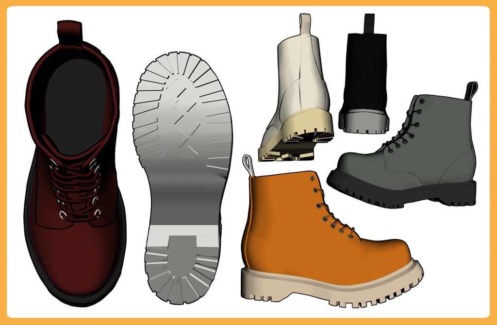 レースアップブーツ2