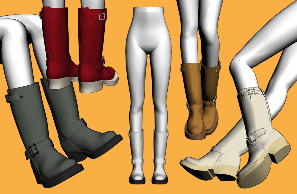 エンジニアブーツ+下半身