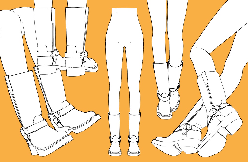 ハーネスブーツ2+下半身